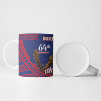 Samoa Independence Day Ceramic Mug 64th Anniversary Toa O Samoa LT14 - Polynesian Pride