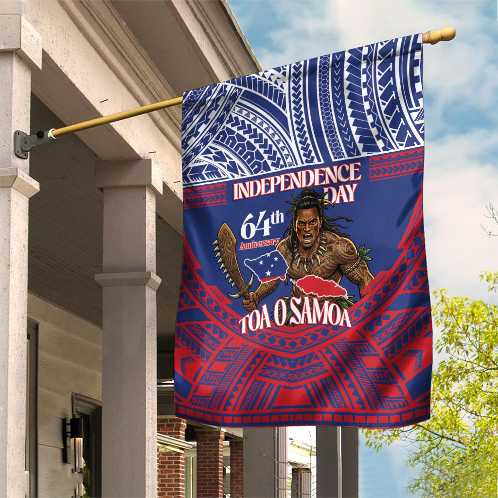 Samoa Independence Day Garden Flag 64th Anniversary Toa O Samoa LT14 House Flag Blue - Polynesian Pride