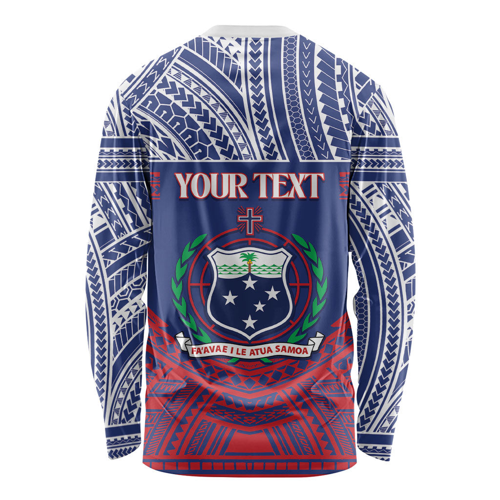 Personalised Samoa Independence Day Long Sleeve Shirt 64th Anniversary Toa O Samoa LT14 - Polynesian Pride