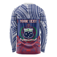 Personalised Samoa Independence Day Long Sleeve Shirt 64th Anniversary Toa O Samoa LT14 - Polynesian Pride