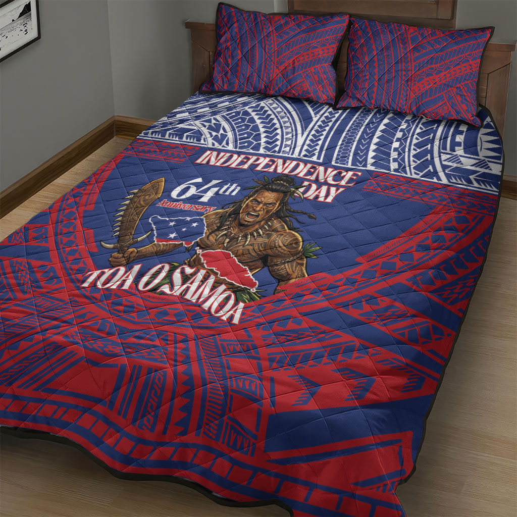 Samoa Independence Day Quilt Bed Set 64th Anniversary Toa O Samoa LT14 - Polynesian Pride