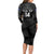 Custom New Zealand Silver Fern Football Long Sleeve Bodycon Dress Summer 2024 Olympic Go Aotearoa