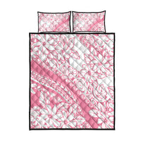 Polynesian Tiare Flower Pink Pastel Vibes Quilt Bed Set LT14 - Polynesian Pride