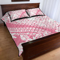 Polynesian Tiare Flower Pink Pastel Vibes Quilt Bed Set LT14 - Polynesian Pride