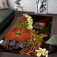 Papua New Guinea 1975 Area Rug Create Our History Inspire Our Future LT14 Black - Polynesian Pride