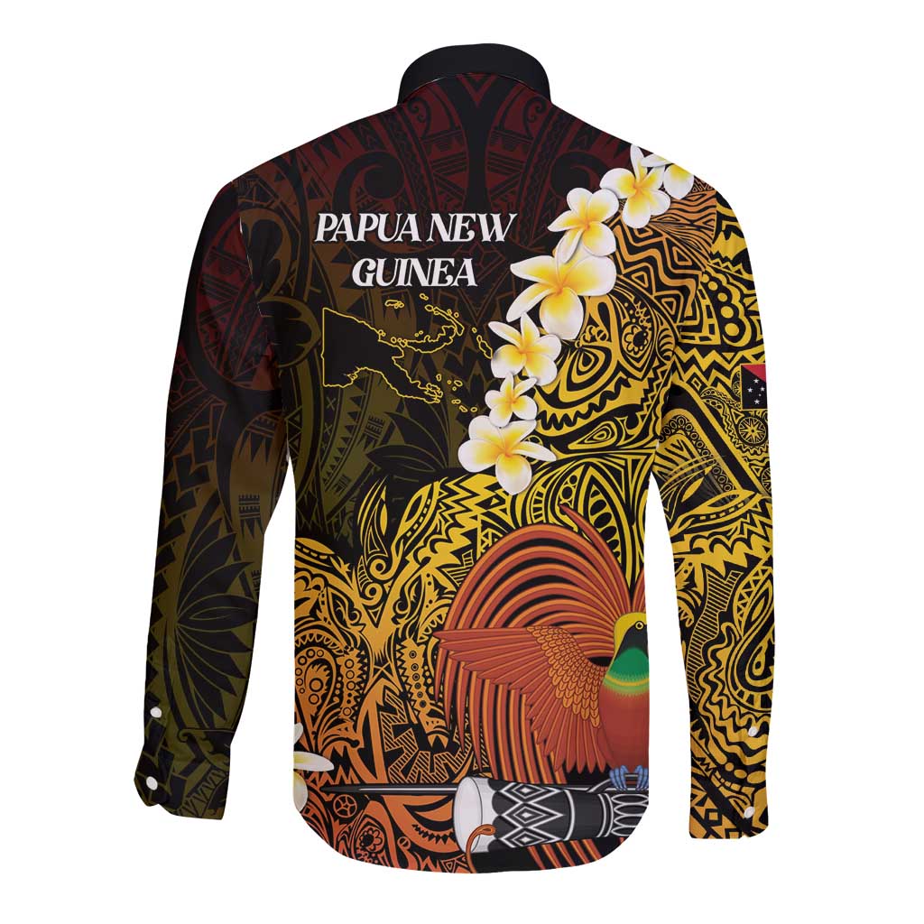 Papua New Guinea 1975 Long Sleeve Button Shirt Create Our History Inspire Our Future LT14 - Polynesian Pride