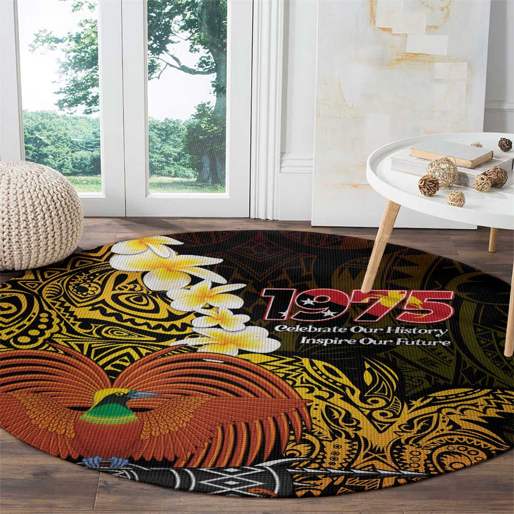 Papua New Guinea 1975 Round Carpet Create Our History Inspire Our Future LT14 - Polynesian Pride