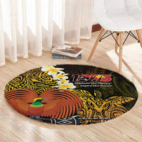 Papua New Guinea 1975 Round Carpet Create Our History Inspire Our Future LT14 - Polynesian Pride