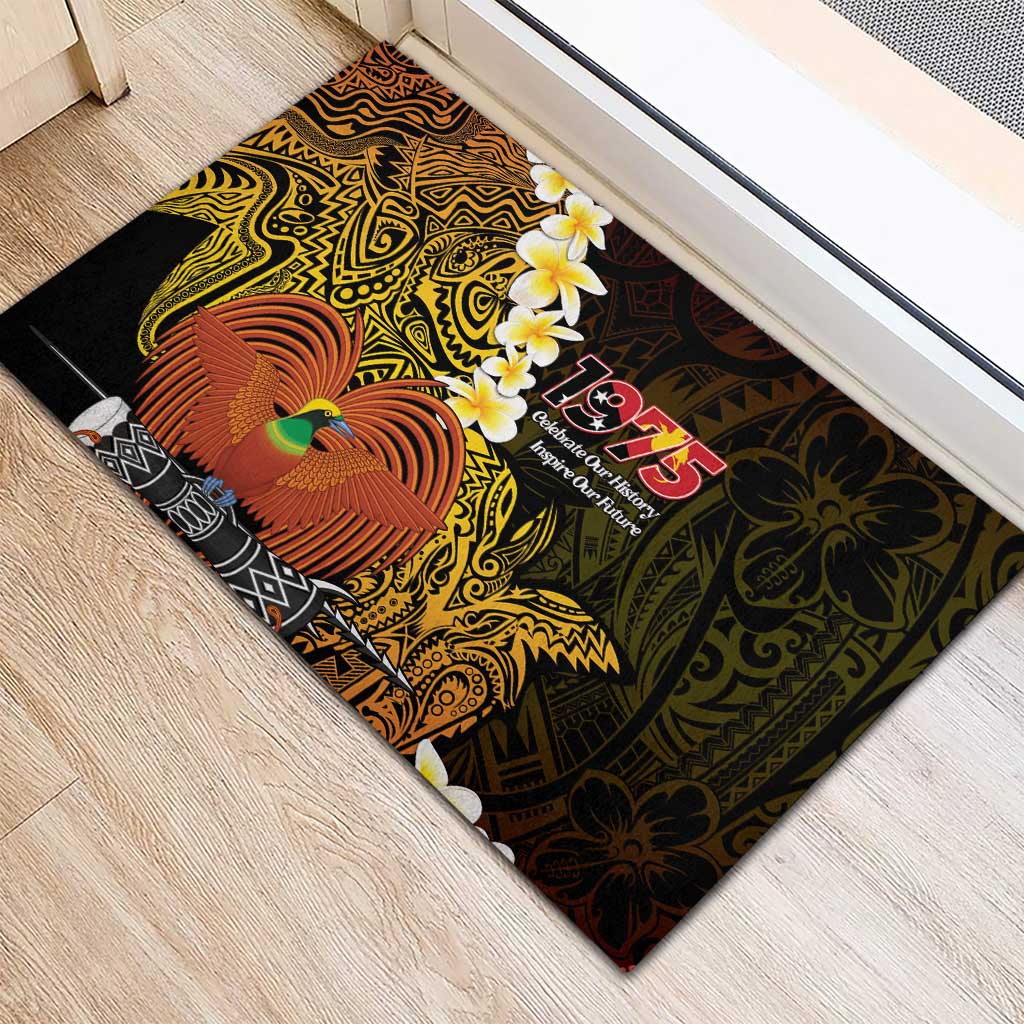 Papua New Guinea 1975 Rubber Doormat Create Our History Inspire Our Future LT14 - Polynesian Pride