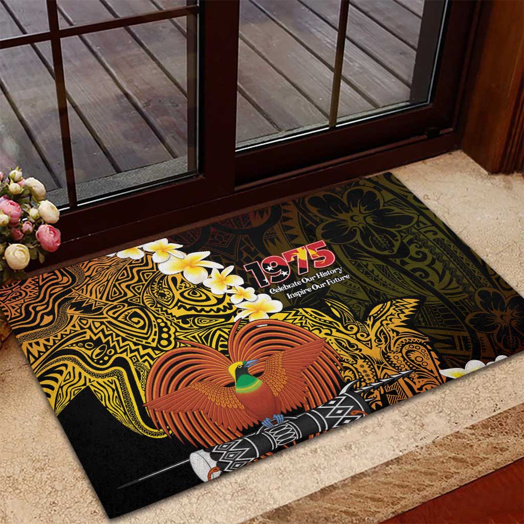 Papua New Guinea 1975 Rubber Doormat Create Our History Inspire Our Future LT14 - Polynesian Pride