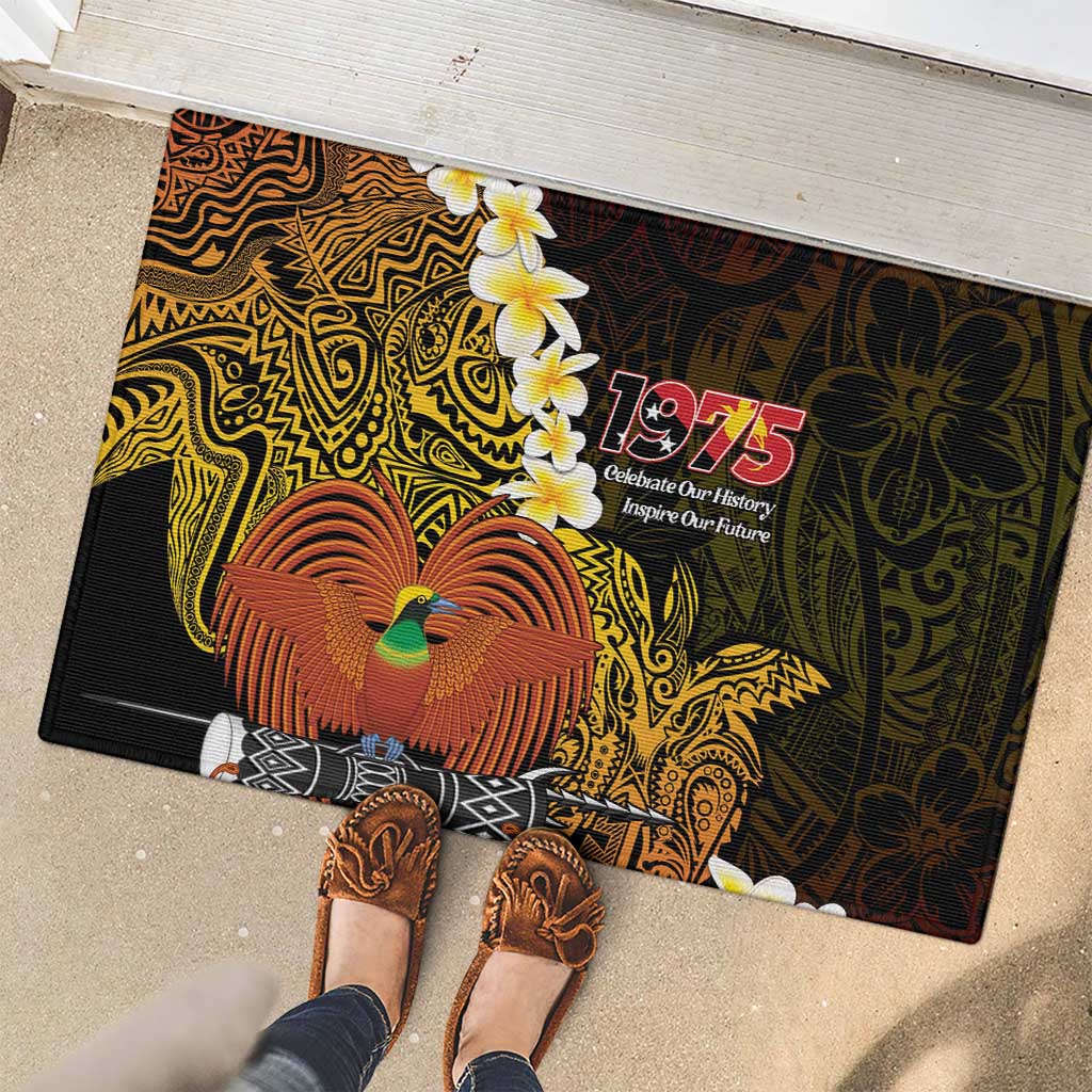 Papua New Guinea 1975 Rubber Doormat Create Our History Inspire Our Future LT14 - Polynesian Pride