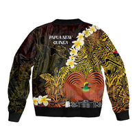 Papua New Guinea 1975 Sleeve Zip Bomber Jacket Create Our History Inspire Our Future LT14 - Polynesian Pride