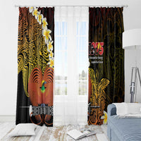 Papua New Guinea 1975 Window Curtain Create Our History Inspire Our Future LT14 - Polynesian Pride