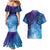 New Zealand Matariki Couples Matching Mermaid Dress and Hawaiian Shirt Aotearoa Maori New Year Galaxy Maori Silver Fern