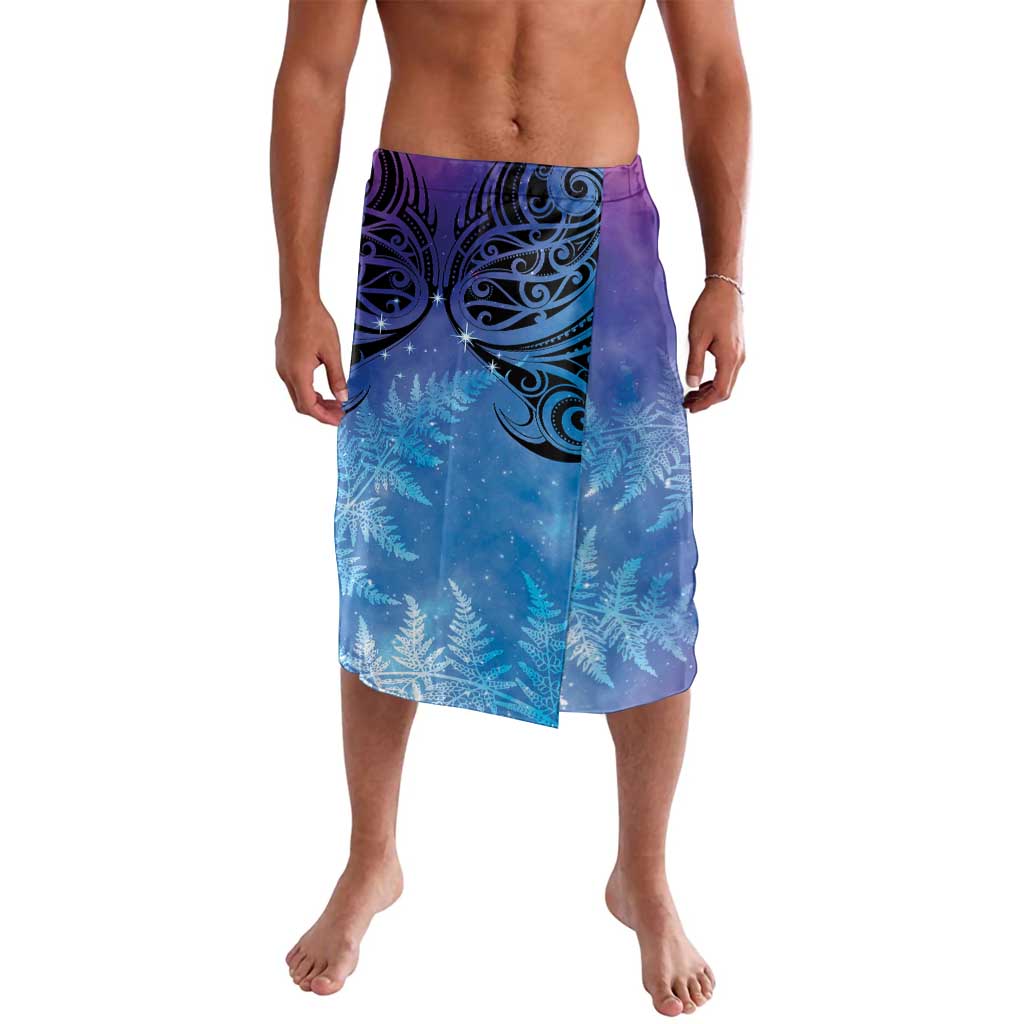New Zealand Matariki Lavalava Aotearoa Maori New Year Galaxy Maori Silver Fern LT14 Blue - Polynesian Pride
