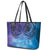 New Zealand Matariki Leather Tote Bag Aotearoa Maori New Year Galaxy Maori Silver Fern