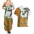 Custom Fiji And Australia Rugby Couples Matching Summer Maxi Dress and Hawaiian Shirt Fijian Palm Tree Mix Aussie Kangaroo