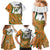 Custom Fiji And Australia Rugby Family Matching Mermaid Dress and Hawaiian Shirt Fijian Palm Tree Mix Aussie Kangaroo