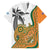 Custom Fiji And Australia Rugby Family Matching Puletasi and Hawaiian Shirt Fijian Palm Tree Mix Aussie Kangaroo