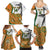 Custom Fiji And Australia Rugby Family Matching Summer Maxi Dress and Hawaiian Shirt Fijian Palm Tree Mix Aussie Kangaroo