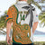 Custom Fiji And Australia Rugby Hawaiian Shirt Fijian Palm Tree Mix Aussie Kangaroo