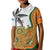 Custom Fiji And Australia Rugby Kid Polo Shirt Fijian Palm Tree Mix Aussie Kangaroo