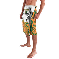 Custom Fiji And Australia Rugby Lavalava Fijian Palm Tree Mix Aussie Kangaroo LT14 - Polynesian Pride