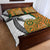 Custom Fiji And Australia Rugby Quilt Bed Set Fijian Palm Tree Mix Aussie Kangaroo