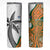 Fiji And Australia Rugby Skinny Tumbler Fijian Palm Tree Mix Aussie Kangaroo