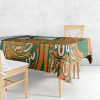 Custom Fiji And Australia Rugby Tablecloth Fijian Palm Tree Mix Aussie Kangaroo LT14 - Polynesian Pride