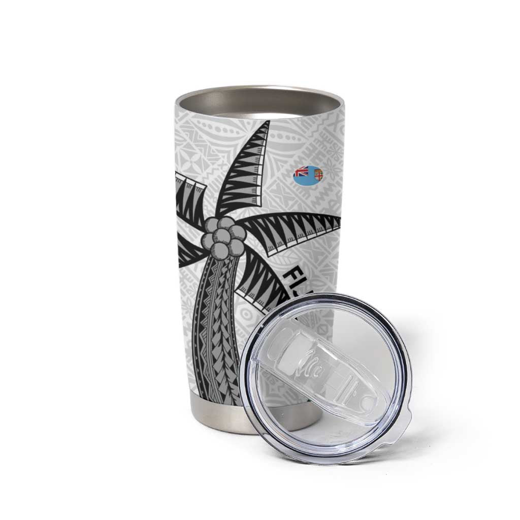 Fiji And Australia Rugby Tumbler Cup Fijian Palm Tree Mix Aussie Kangaroo LT14 - Polynesian Pride
