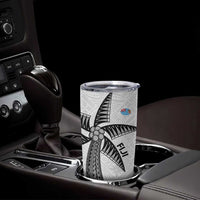 Fiji And Australia Rugby Tumbler Cup Fijian Palm Tree Mix Aussie Kangaroo LT14 - Polynesian Pride