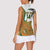 Custom Fiji And Australia Rugby Women Sleeveless Polo Shirt Fijian Palm Tree Mix Aussie Kangaroo