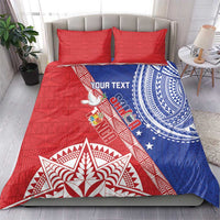 Tonga and Samoa Rugby Custom Bedding Set Ikale Tahi Manu Samoa Together LT14 - Polynesian Pride