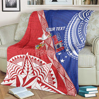 Tonga and Samoa Rugby Custom Blanket Ikale Tahi Manu Samoa Together LT14 - Polynesian Pride