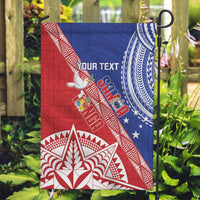 Tonga and Samoa Rugby Custom Garden Flag Ikale Tahi Manu Samoa Together LT14 Garden Flag Red - Polynesian Pride