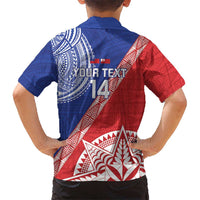Tonga and Samoa Rugby Custom Kid Hawaiian Shirt Ikale Tahi Manu Samoa Together LT14 - Polynesian Pride