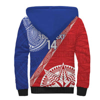 Tonga and Samoa Rugby Custom Sherpa Hoodie Ikale Tahi Manu Samoa Together LT14 - Polynesian Pride