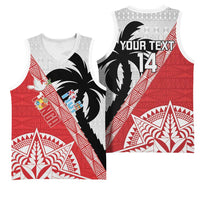 Fiji and Tonga Rugby Custom Basketball Jersey Flying Fijians Ikale Tahi Together Pacific LT14 - Polynesian Pride