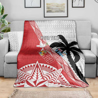 Fiji and Tonga Rugby Custom Blanket Flying Fijians Ikale Tahi Together Pacific LT14 - Polynesian Pride