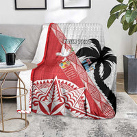 Fiji and Tonga Rugby Custom Blanket Flying Fijians Ikale Tahi Together Pacific LT14 - Polynesian Pride
