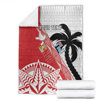 Fiji and Tonga Rugby Custom Blanket Flying Fijians Ikale Tahi Together Pacific LT14 - Polynesian Pride