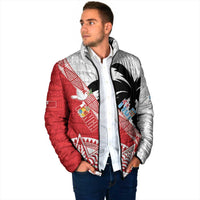 Fiji and Tonga Rugby Custom Padded Jacket Flying Fijians Ikale Tahi Together Pacific LT14 - Polynesian Pride