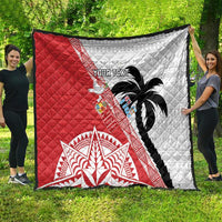 Fiji and Tonga Rugby Custom Quilt Flying Fijians Ikale Tahi Together Pacific LT14 - Polynesian Pride