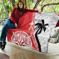 Fiji and Tonga Rugby Custom Quilt Flying Fijians Ikale Tahi Together Pacific LT14 - Polynesian Pride