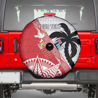 Fiji and Tonga Rugby Custom Spare Tire Cover Flying Fijians Ikale Tahi Together Pacific LT14 - Polynesian Pride