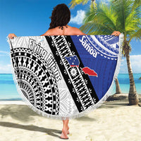 Fiji an Samoa Rugby Custom Beach Blanket Flying Fijians Manu Samoa Together Pacific LT14 - Polynesian Pride