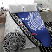 Fiji an Samoa Rugby Custom Bedding Set Flying Fijians Manu Samoa Together Pacific LT14 - Polynesian Pride
