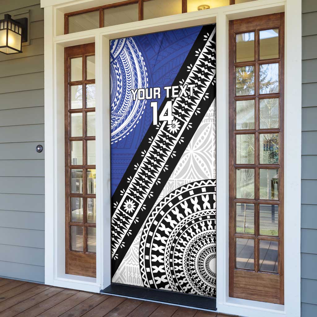 Fiji an Samoa Rugby Custom Door Cover Flying Fijians Manu Samoa Together Pacific LT14 - Polynesian Pride