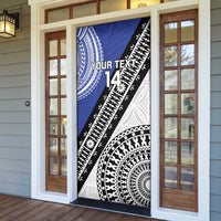 Fiji an Samoa Rugby Custom Door Cover Flying Fijians Manu Samoa Together Pacific LT14 - Polynesian Pride
